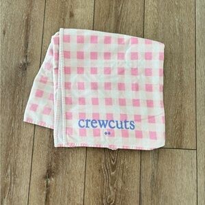 Crewcuts pink gingham beach towel